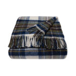 WOOOL Decke - TARTAN (Muted Blue Dress Stewart)
