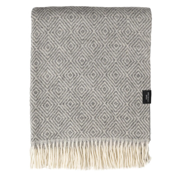 WOOOL Plaid - Diamond (Grau) – Bild 2