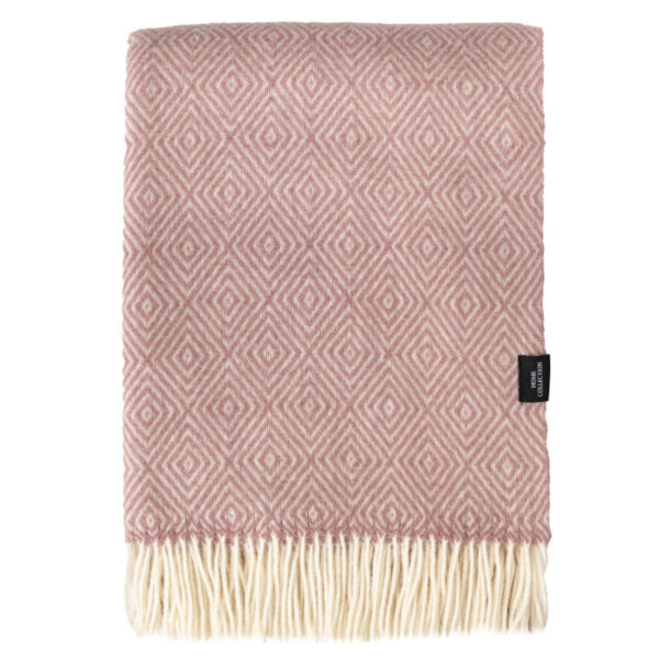 WOOOL Plaid - Diamond (Rosa) – Bild 2